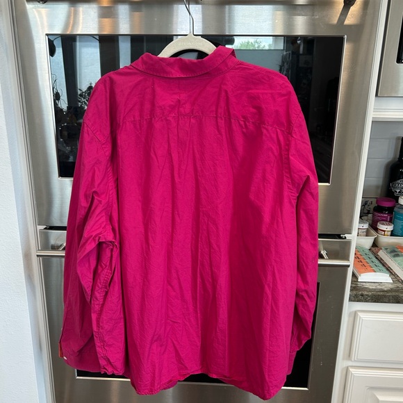 Lauren Ralph Lauren Hot Pink Shirt with orange logo size 3X GUC - Picture 4 of 4